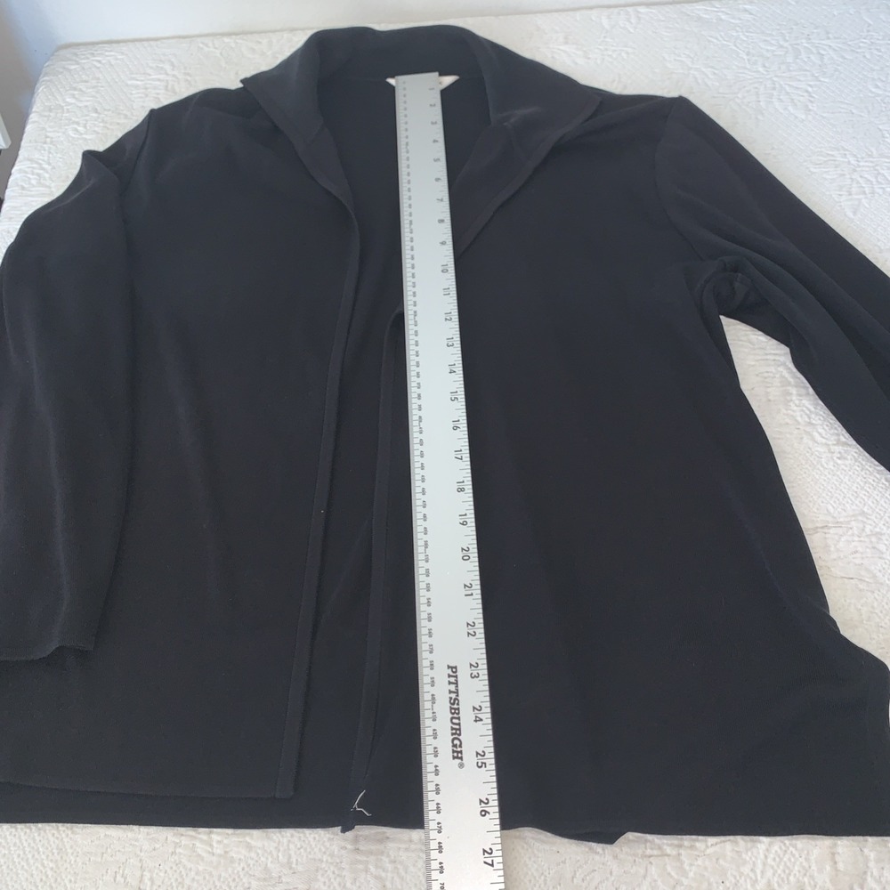 Exclusively Misook Cardigan Womens 1X Open Front Sweater Tunic Office - Picture 5 of 6